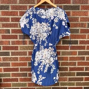 Express Navy Floral Mini Dress